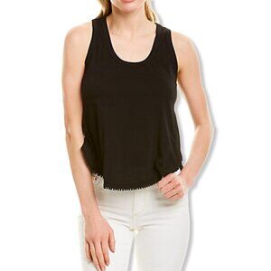 Derek Lam 10 Crosby NWT $195 Black Pompom Tank Top Women's Size Medium